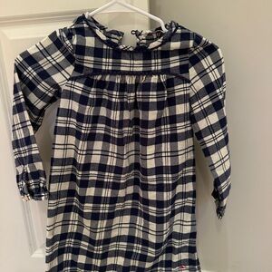 Vineyard Vines flannel Navy Plaid Dress